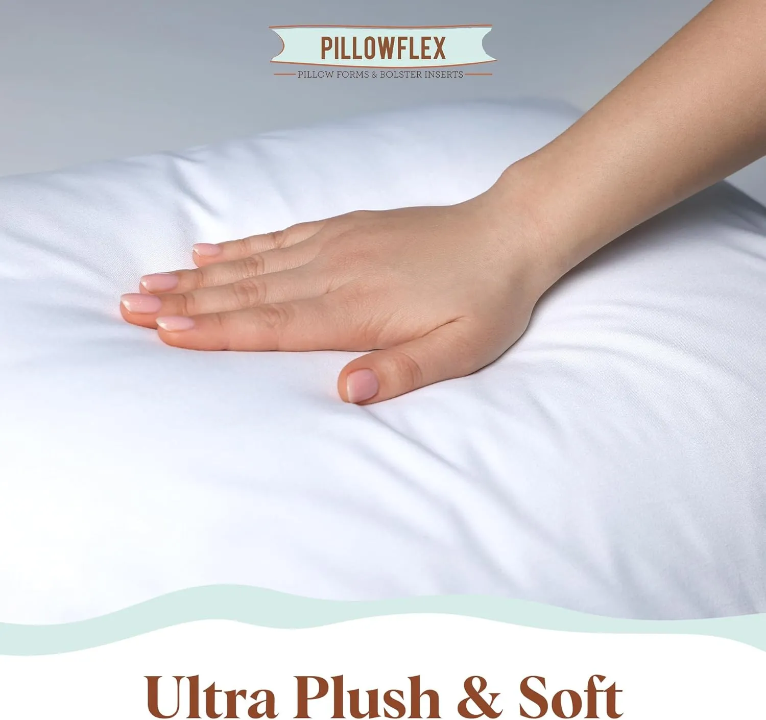 Pillowflex Premium Polyester Throw Pillow Insert - 16x20 - Ultra Soft Large Rectangle Throw Pillow, Couch Sham, Lumbar, Back, Sofa - Machine Washable - Decorative Accent Form - 1 Soft Pillow