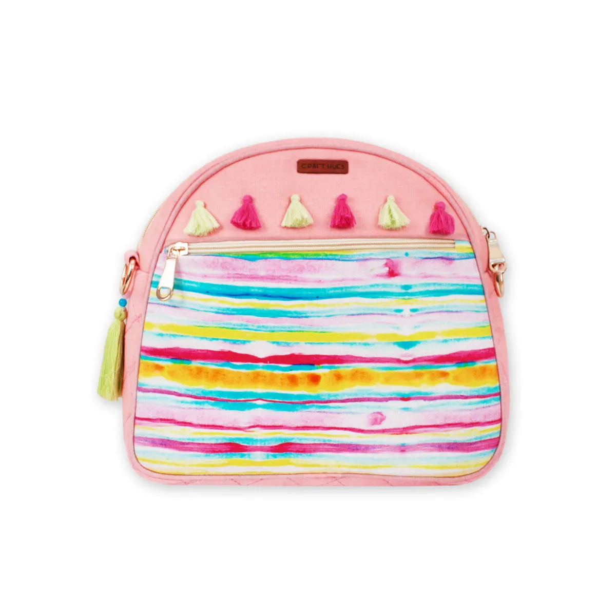 Pink Stripes Backpack