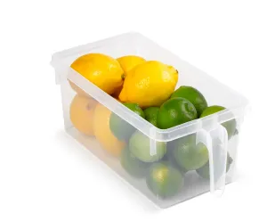 Plastic Forte Fridge Organizer & Drawer with Handle, Semi-Transparent