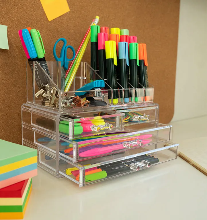 Plastic Forte Makeup / Jewelry Organizer with Drawers Nº 7