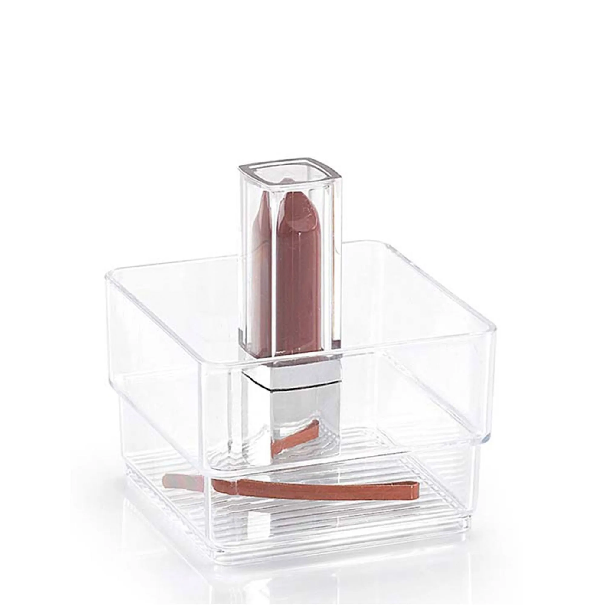 Plastic Forte Organizer Nº1 - 7.5 x 5 x 7.5cm,  Transparent