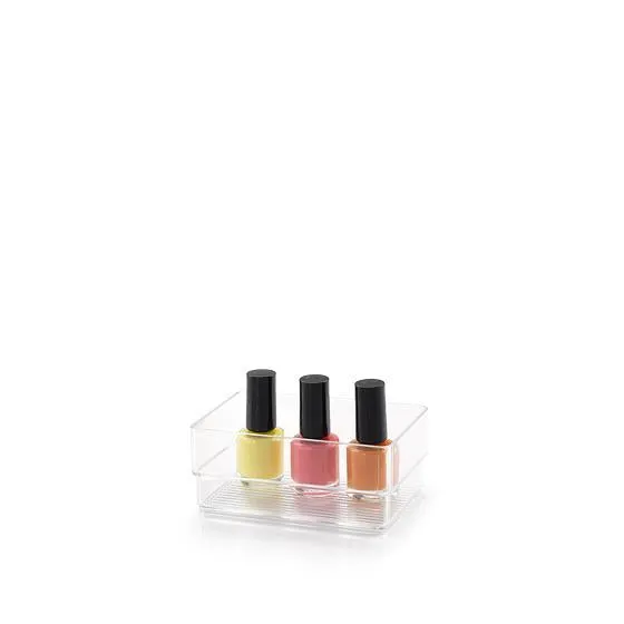 Plastic Forte Organizer Nº2 - 11.5 x 5 x 7.5cm, Transparent