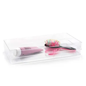 Plastic Forte Organizer Nº9 - 30.5 x 5 x 15cm, Transparent