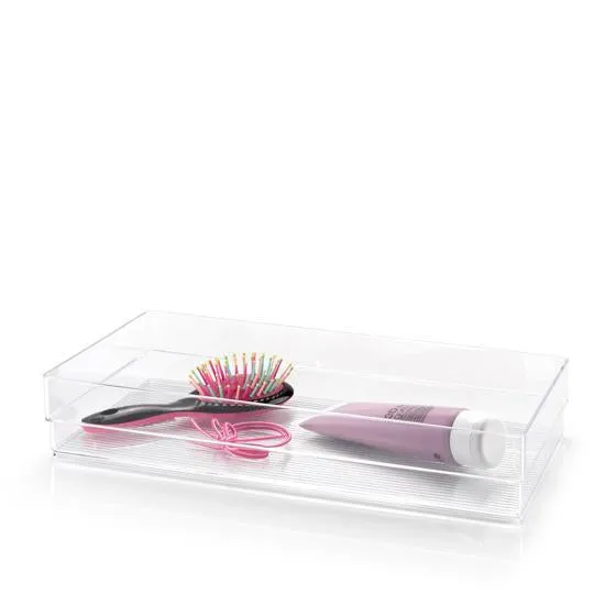 Plastic Forte Organizer Nº9 - 30.5 x 5 x 15cm, Transparent
