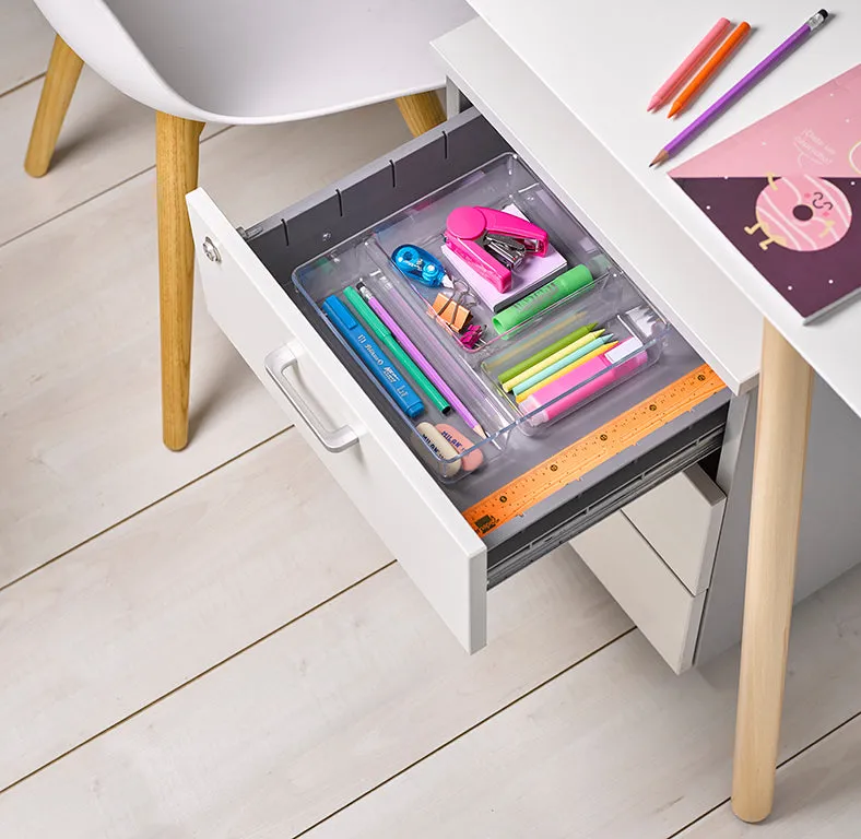Plastic Forte Transparent Kitchen Drawer Organizer, Cutlery Tray - No. 8