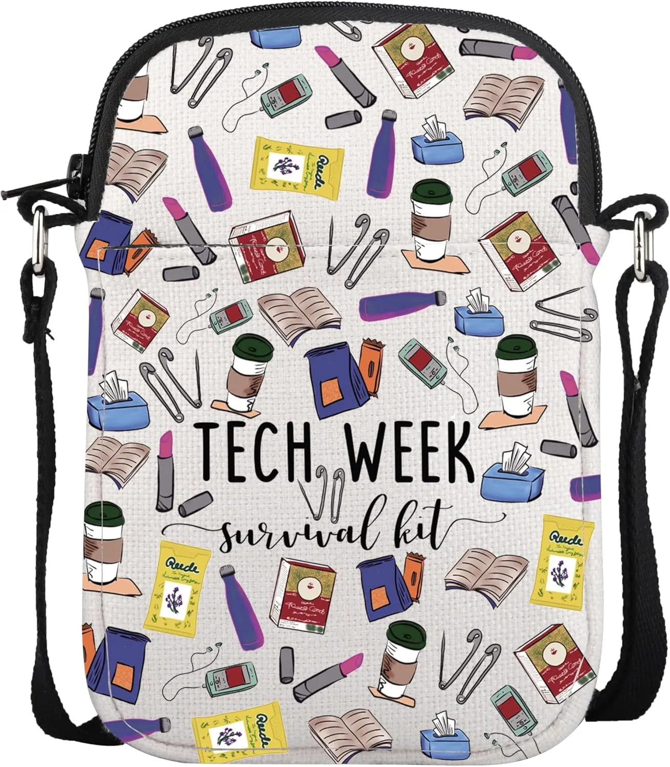 POFULL Theatre Tech Week Gift Tech Week Survival kit Travel Crossbody Bag Theatre Lover Gift