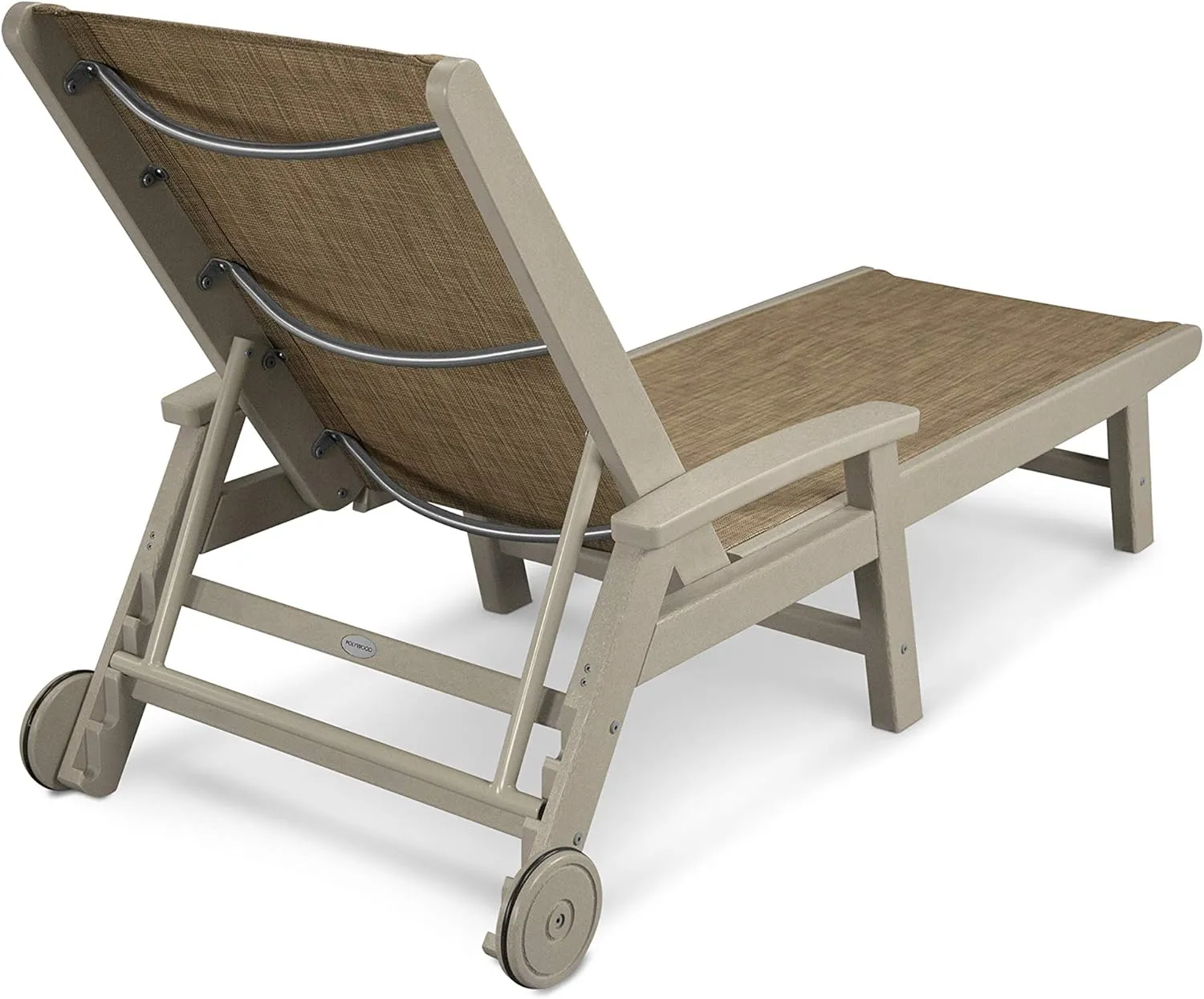 POLYWOOD® Coastal Chaise, Sand/Burlap Sling