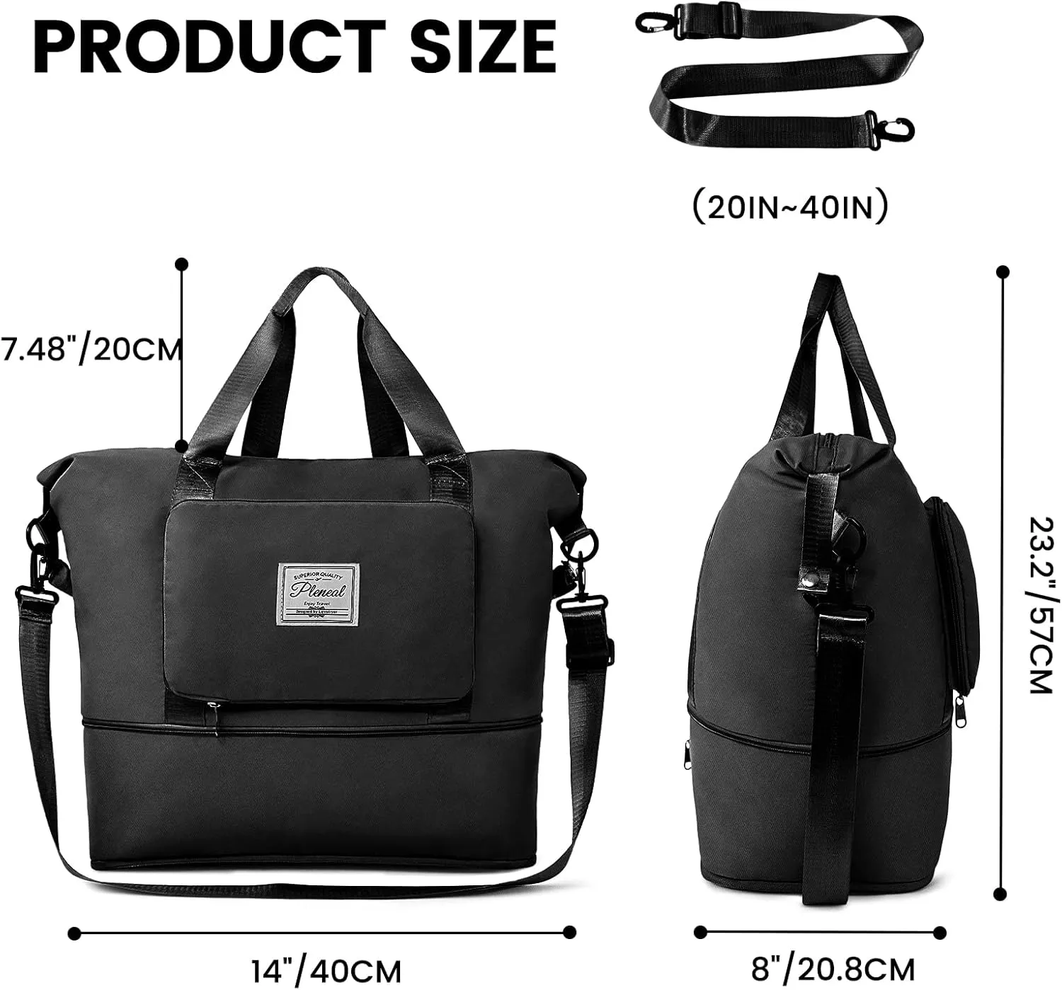 Pool Travel Duffle Bag - Overnight Shoulder Bag for Women, Waterproof Weekender Bag Carry On Tote Bags Sports Tote Gym Bag for Women