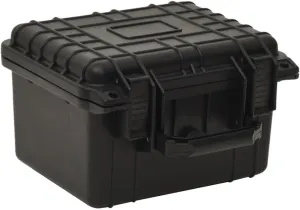 Portable Flight Case for Safe Travel, Durable Protection with Foam Inserts, Valuables, Black, 10.6"x9.8"x7.1"