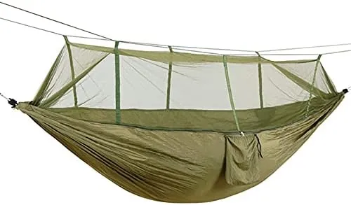 Portable Hammock for Camping, Hammocks for Outside, with Mosquito ?net Comfortable Breathable Lightweight - for Backyard, Hiking, Beach