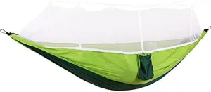 Portable Hammock for Camping, Hammocks for Outside, with Mosquito ?net Comfortable Breathable Lightweight - for Backyard, Hiking, Beach