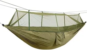 Portable Hammock for Camping, Hammocks for Outside, with Mosquito ?net Comfortable Breathable Lightweight - for Backyard, Hiking, Beach