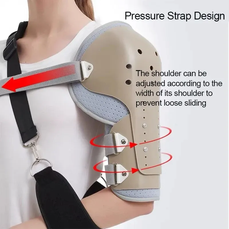 Premium Shoulder Support Brace for Rotator Cuff Injury and Arthritis – Breathable Arm Sling Immobilizer for Comfortable Sleeping, Lightweight Design with Storage Bag, Reversible for Left or Right Arm