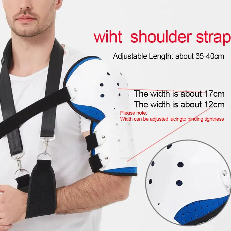 Premium Shoulder Support Brace for Rotator Cuff Injury and Arthritis – Breathable Arm Sling Immobilizer for Comfortable Sleeping, Lightweight Design with Storage Bag, Reversible for Left or Right Arm