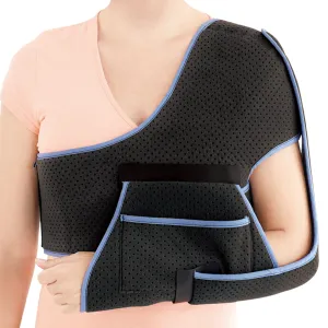 Premium Shoulder Support Brace for Rotator Cuff Injury and Arthritis – Breathable Arm Sling Immobilizer for Comfortable Sleeping, Lightweight Design with Storage Bag, Reversible for Left or Right Arm