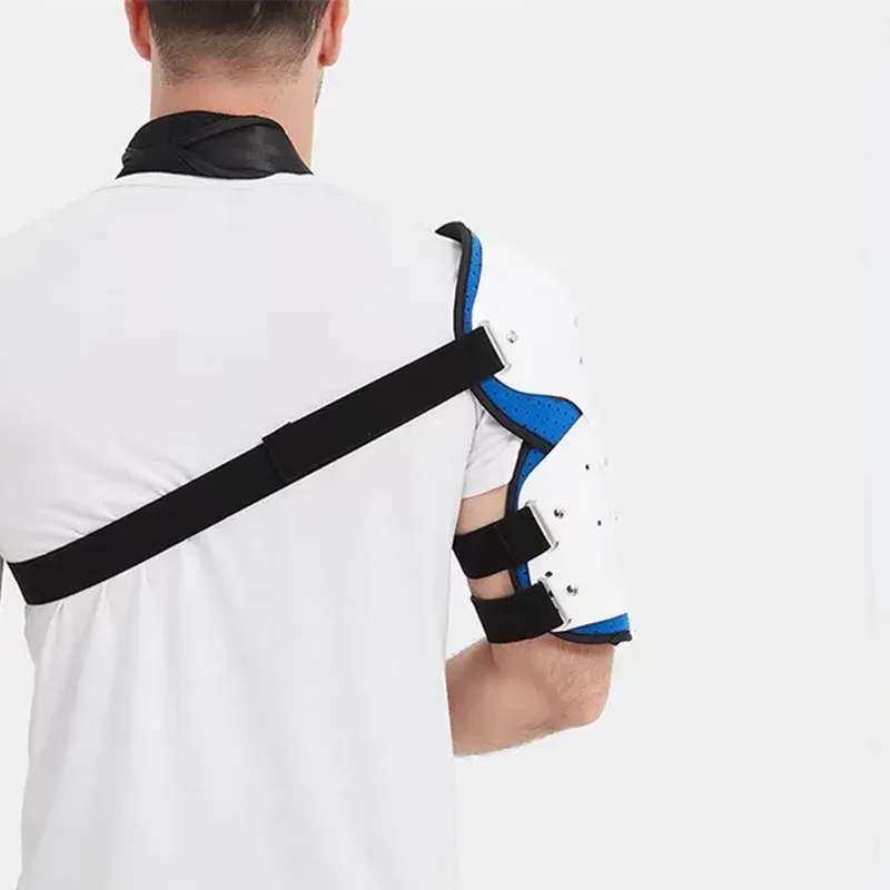 Premium Shoulder Support Brace for Rotator Cuff Injury and Arthritis – Breathable Arm Sling Immobilizer for Comfortable Sleeping, Lightweight Design with Storage Bag, Reversible for Left or Right Arm
