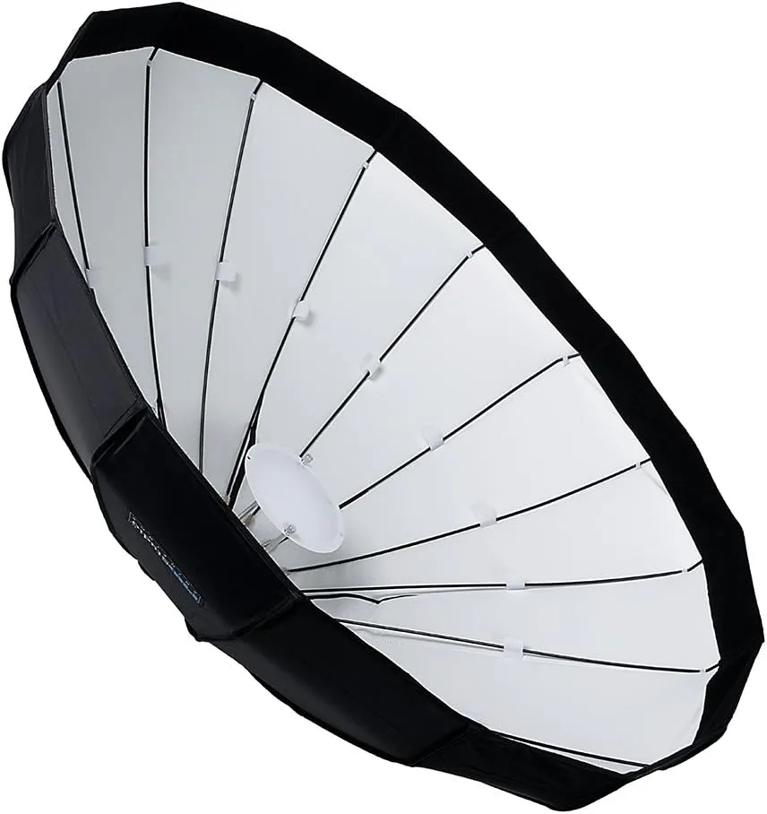 Pro Studio Solutions EZ-Pro 48in (120cm) Beauty Dish and Softbox Combination w/Speedotron Speedring - Soft Collapsible Beauty Dish with Speedring for Bayonet Mountable Strobe, Flash and Monolights