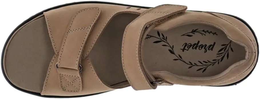 Propet Womens Gemma Footbed Casual Sandals Casual - Black
