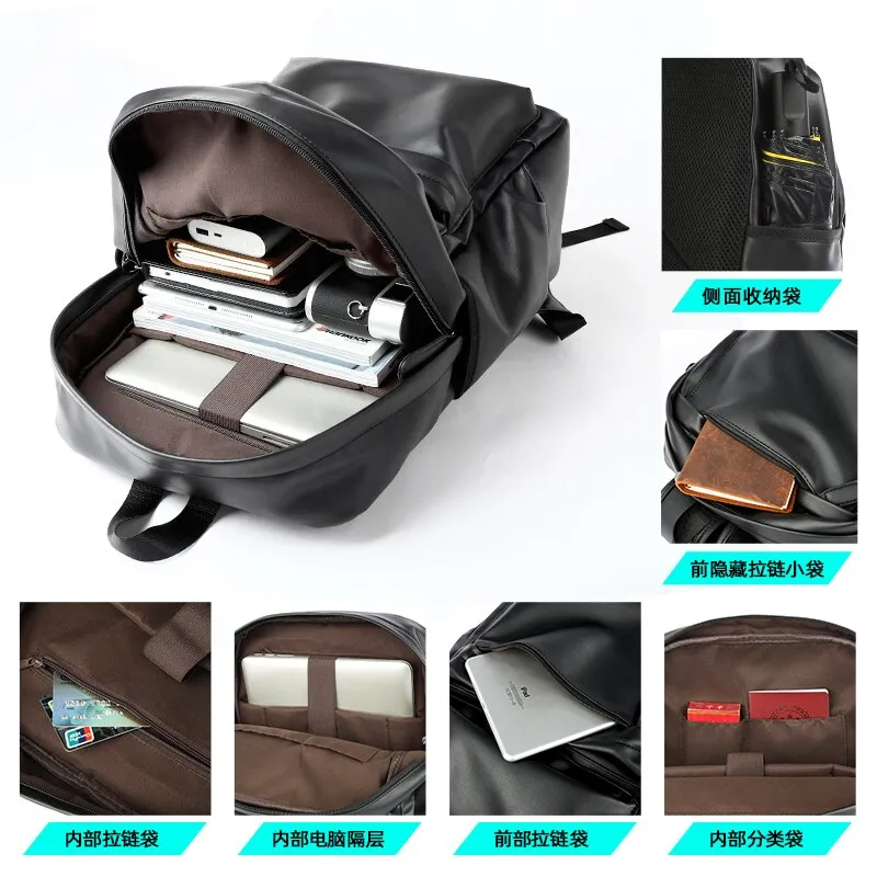 PU Leather Backpack