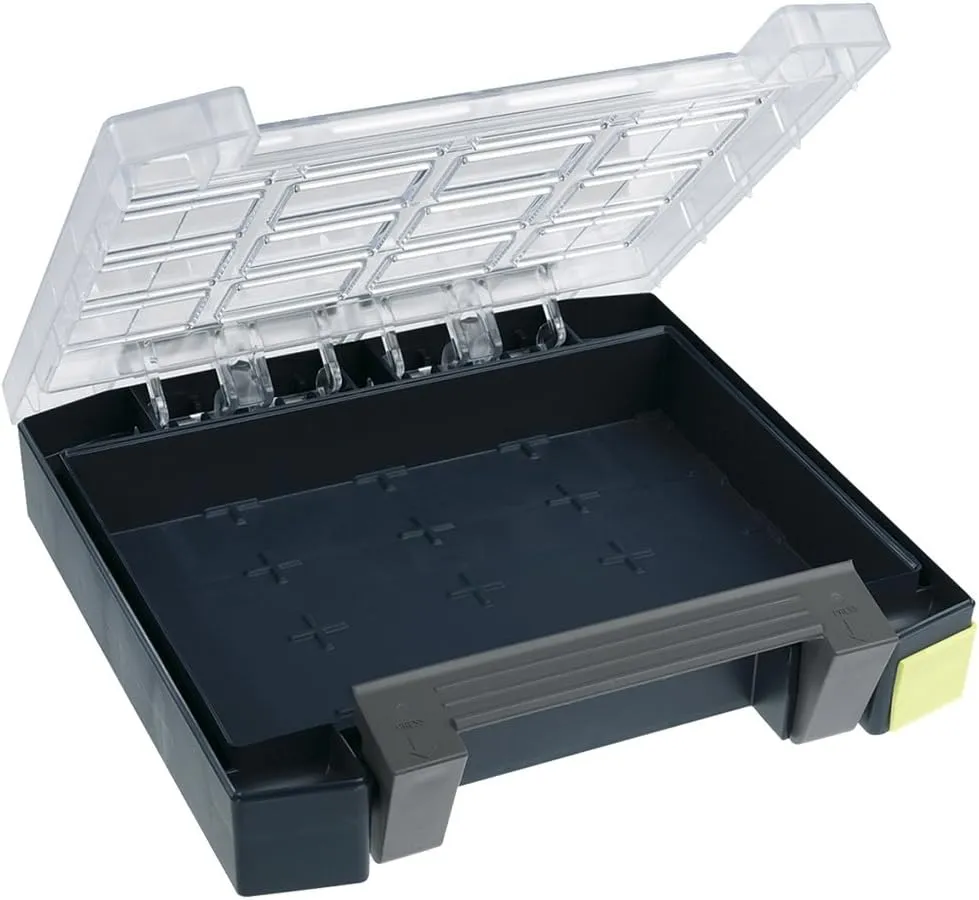 raaco 138260 Blue/Transparent Compartment box Boxxser 55 4x4-0"