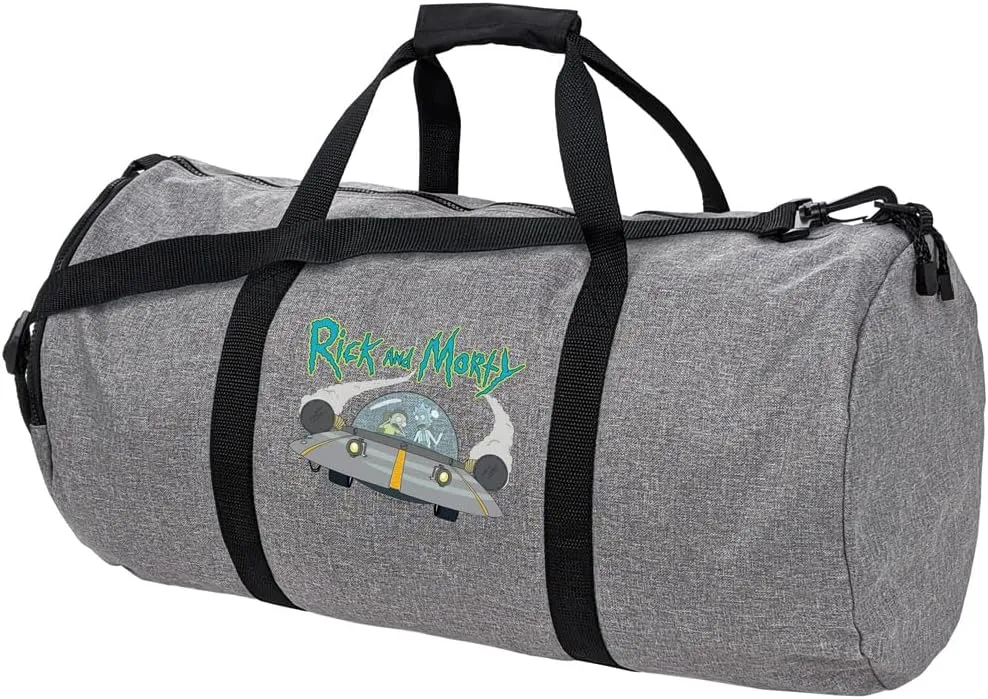 Rick and Morty Spaceship Lightweight Duffel Bag for Sports and Gym Packable for Travel