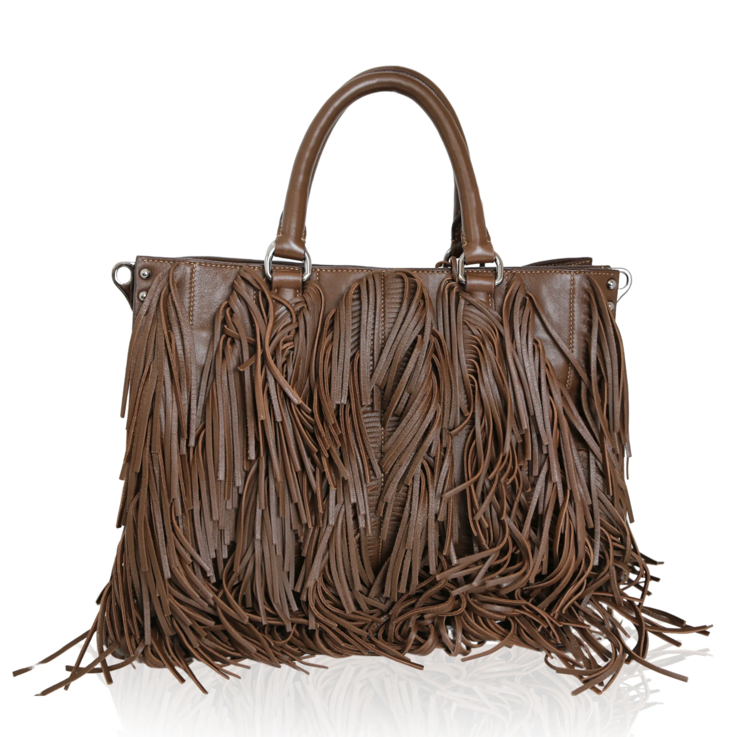 Runway Fringed Nappa Tote Bag