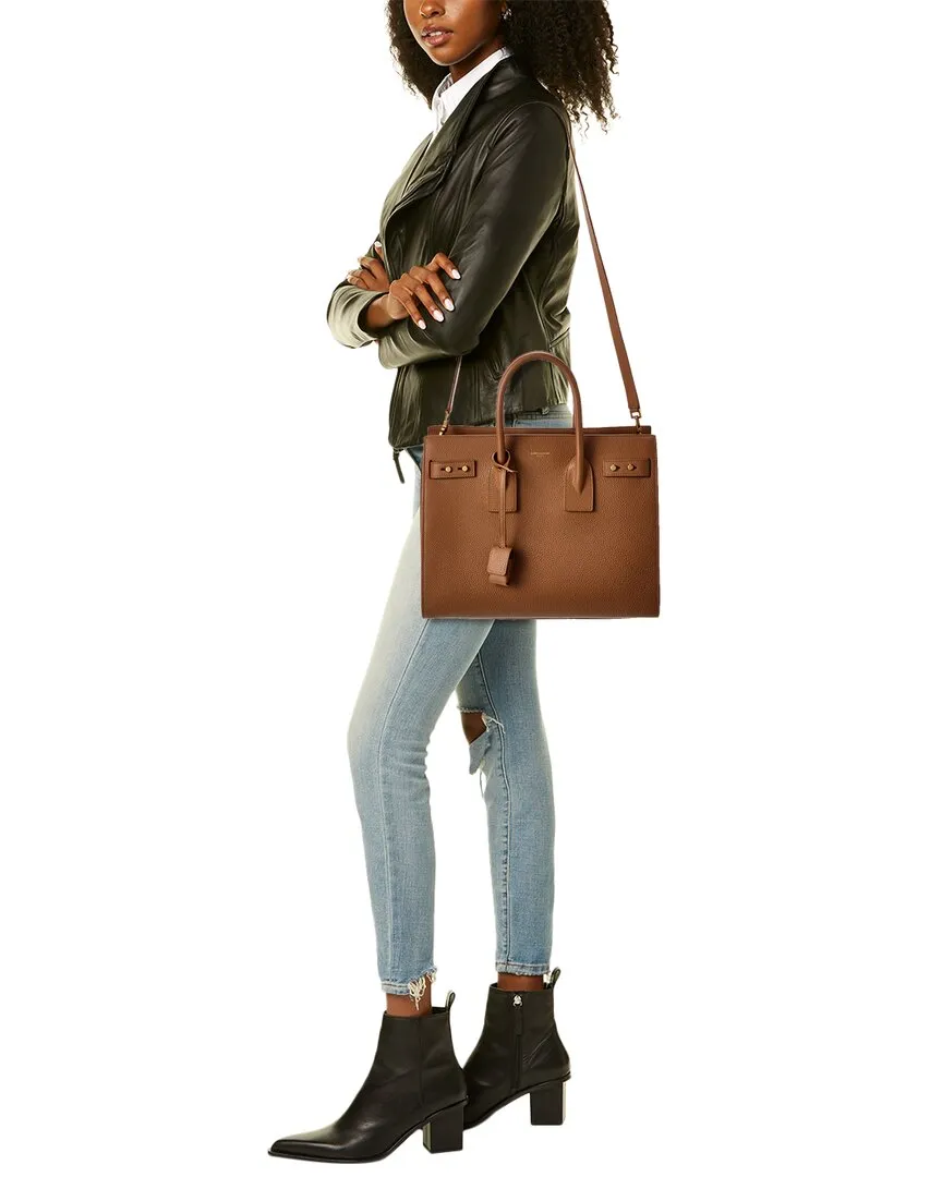 Saint Laurent Sac De Jour Leather Tote