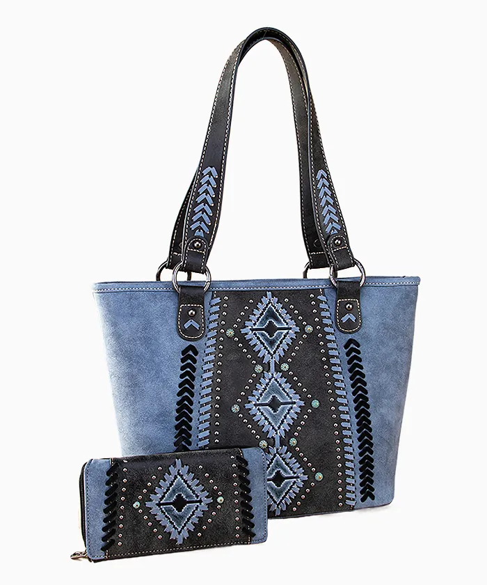 SALE Montana West Aztec Tooled Collection Concealed Carry Tote Set