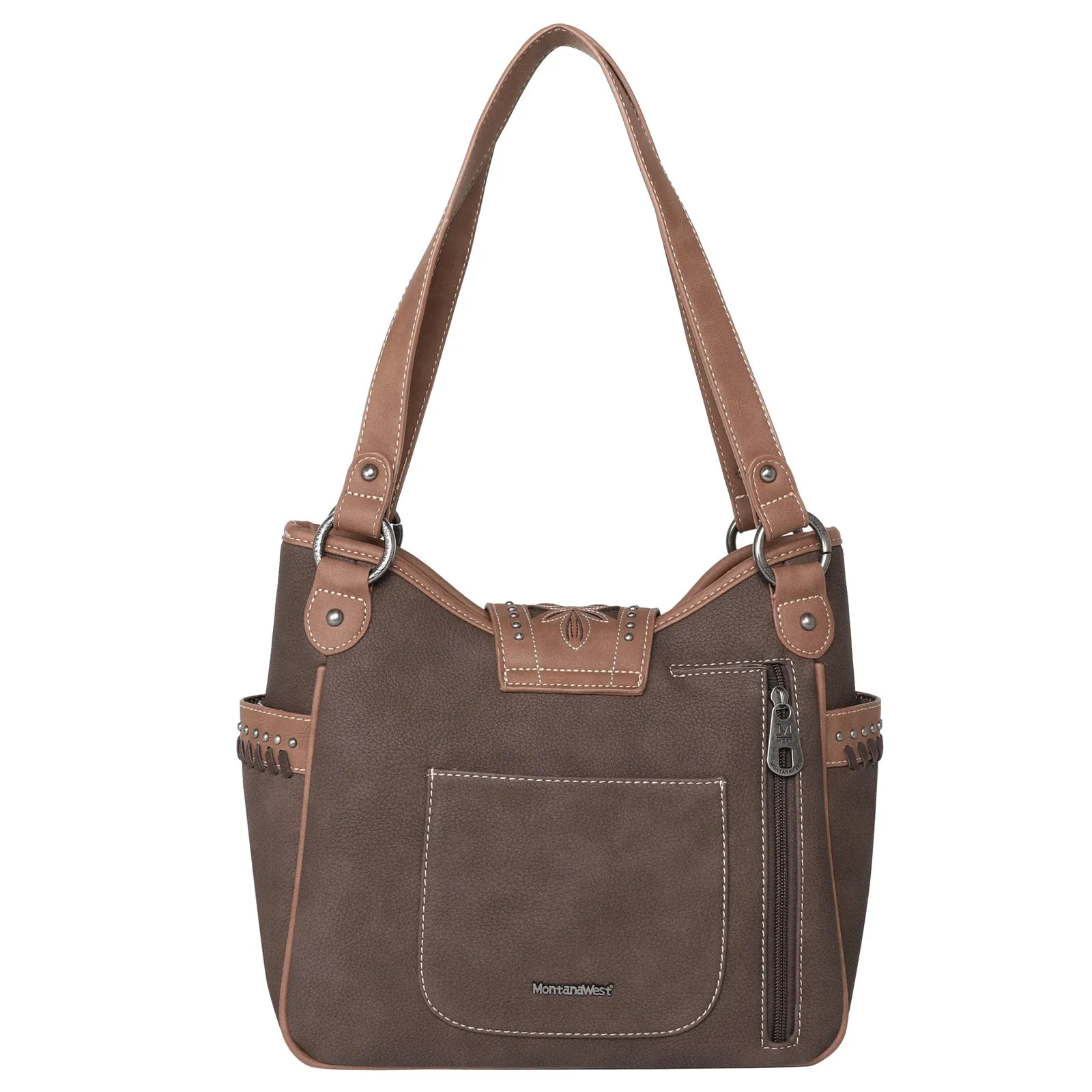 SALE Montana West Floral Embroidered Buckle Collection Concealed Carry Satchel