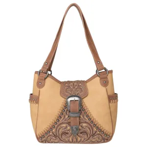 SALE Montana West Floral Embroidered Buckle Collection Concealed Carry Satchel