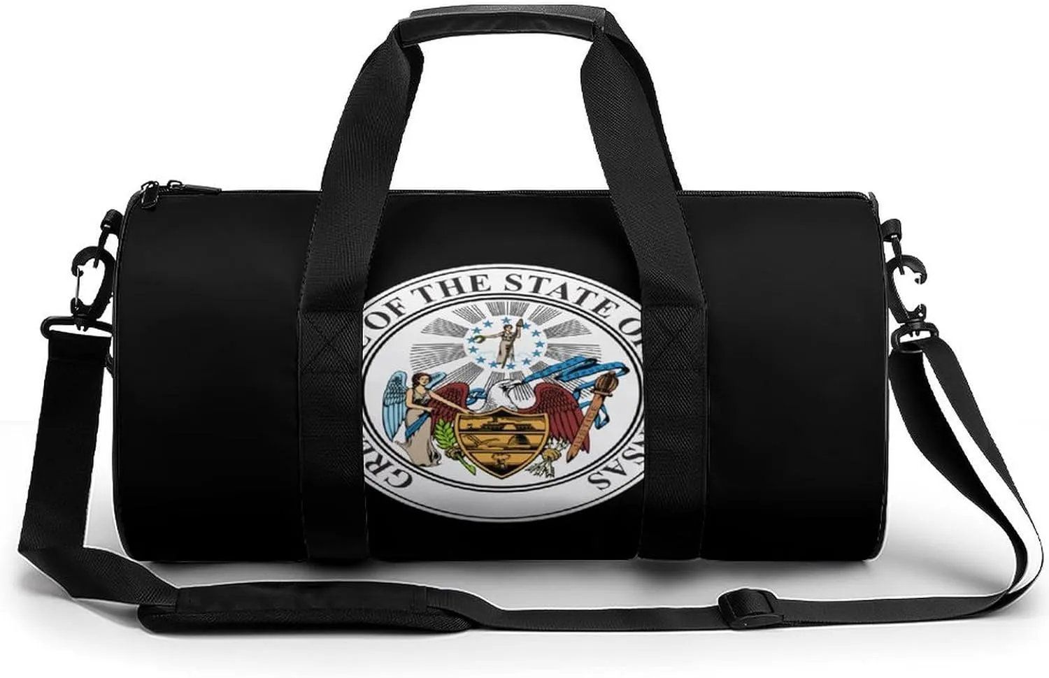 Seal of Arkansas Novelty Large Duffel Bag Lightweight Gym Bag Travel Tote Bags