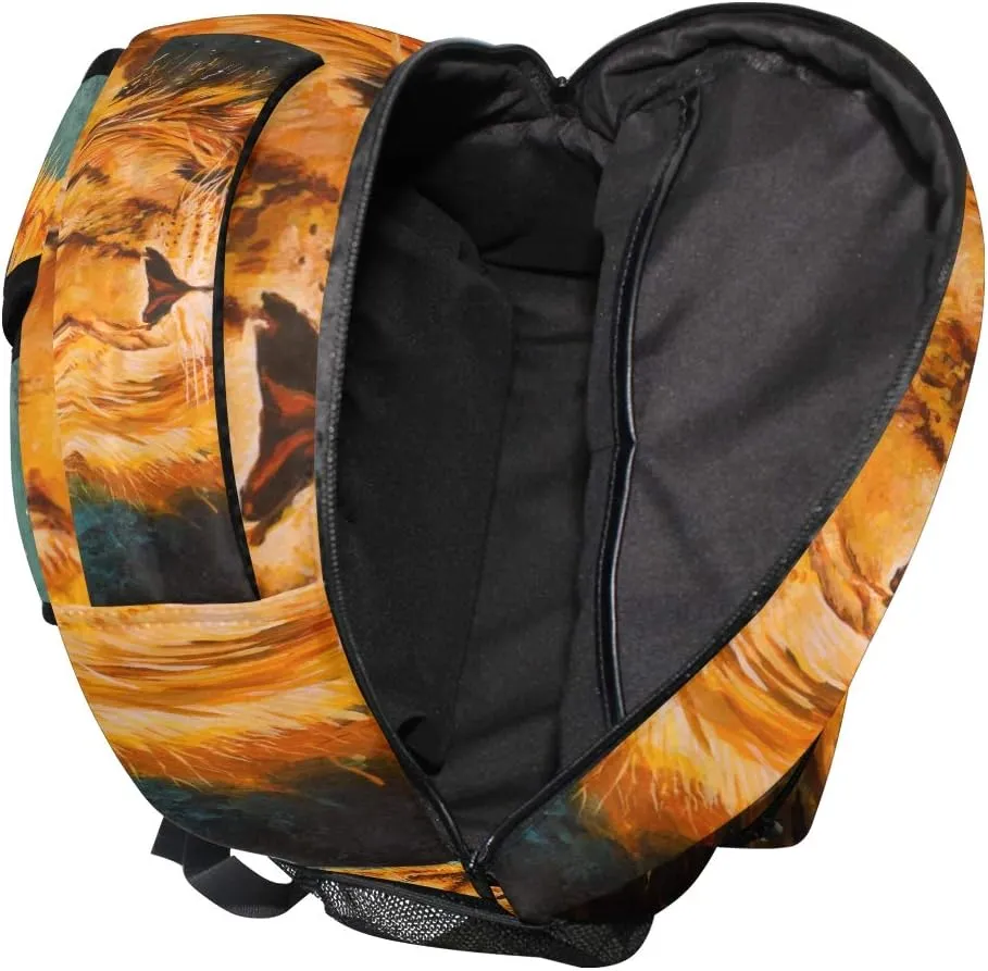 senya School Backpack Lion Of Judah Bookbag for Boys Girls Travel Bag One Size