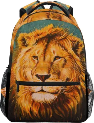 senya School Backpack Lion Of Judah Bookbag for Boys Girls Travel Bag One Size