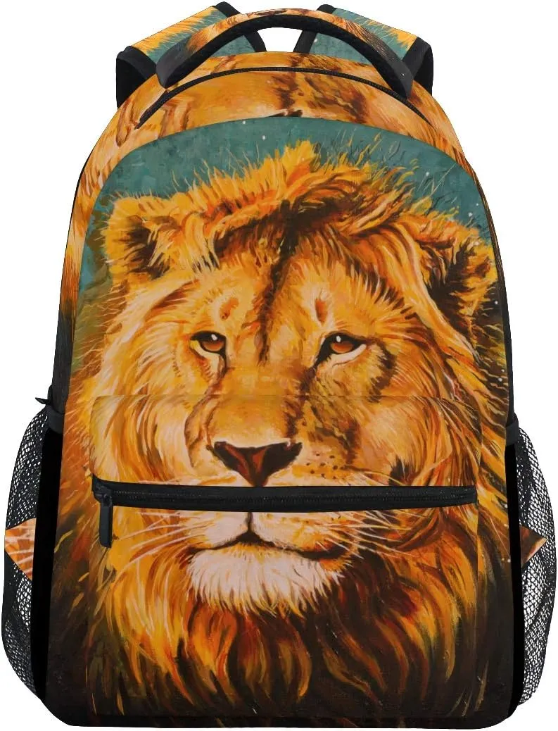 senya School Backpack Lion Of Judah Bookbag for Boys Girls Travel Bag One Size
