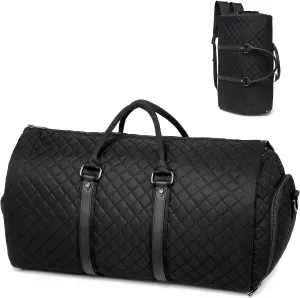 seyfocnia Convertible Travel Garment Bag,Carry on Garment Duffel Bag for Women - 3 in 1 Garment Backpack Hanging Suitcase Suit Business Travel Bag