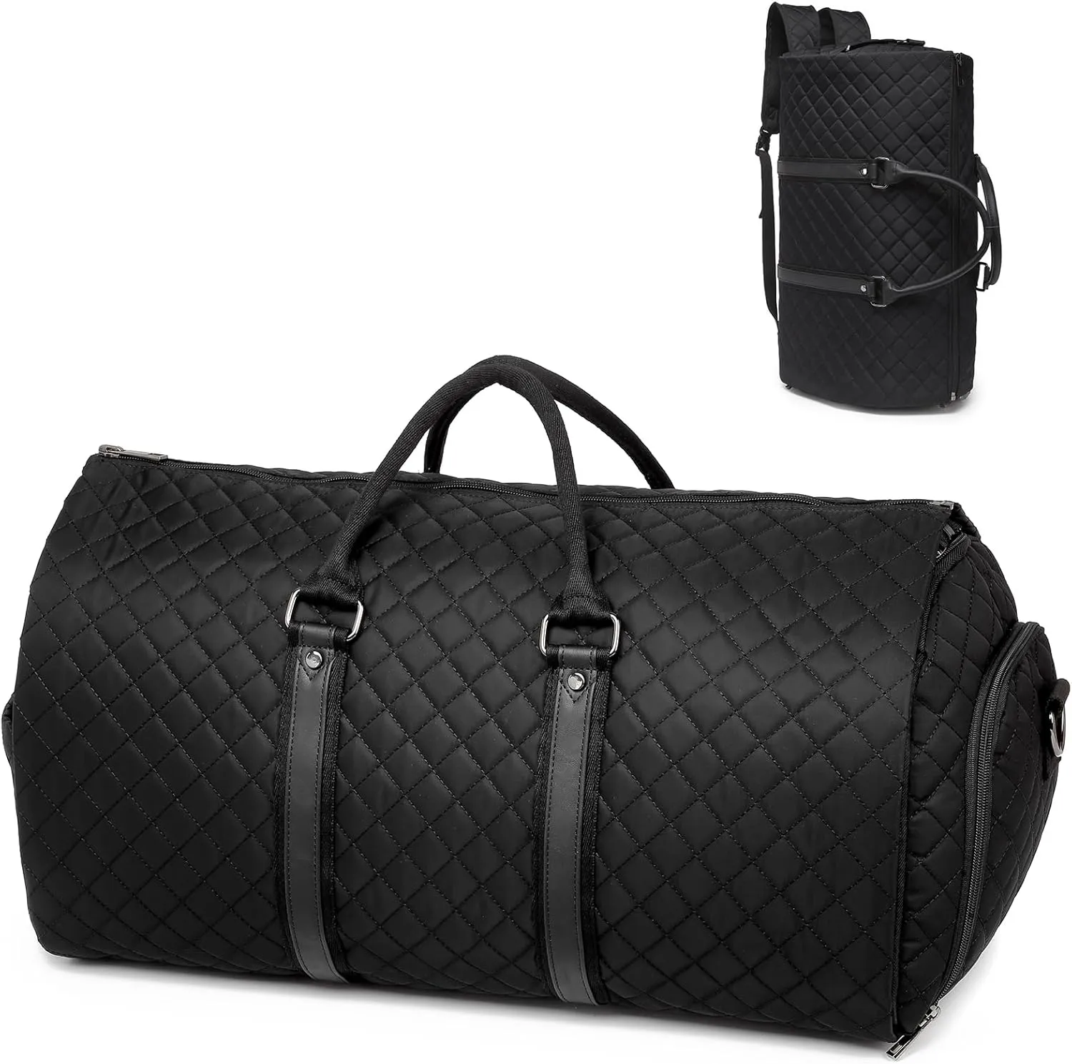 seyfocnia Convertible Travel Garment Bag,Carry on Garment Duffel Bag for Women - 3 in 1 Garment Backpack Hanging Suitcase Suit Business Travel Bag