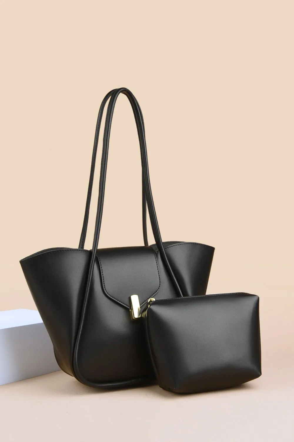 Shoulder Bag with Removable Pouch