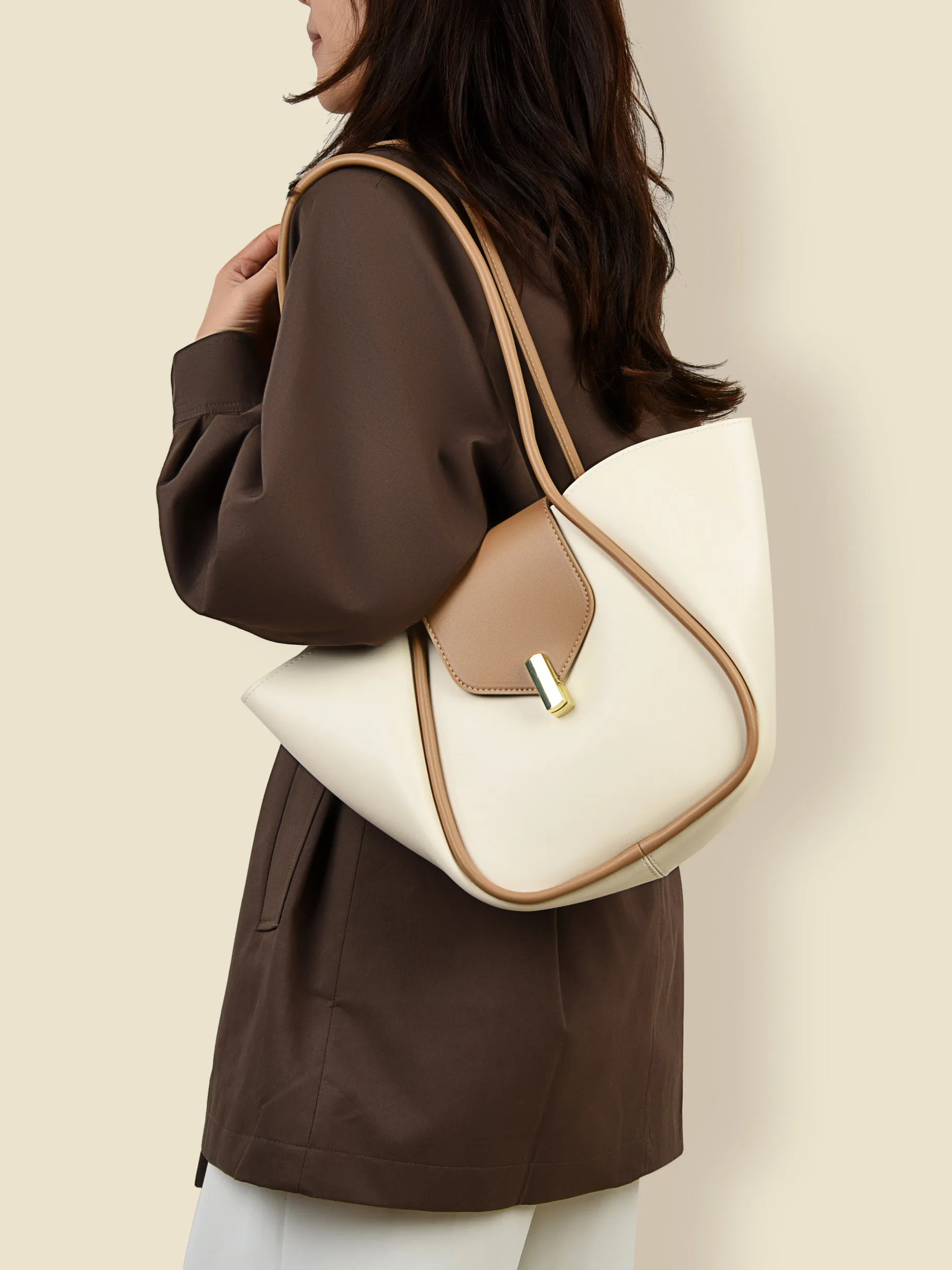 Shoulder Bag with Removable Pouch