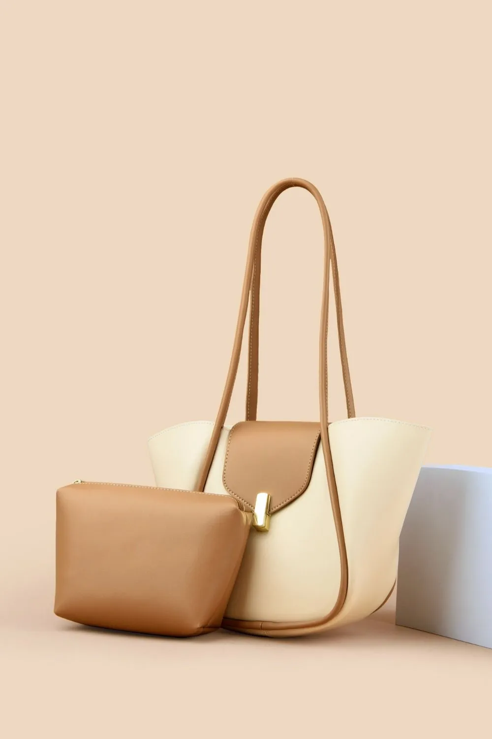 Shoulder Bag with Removable Pouch