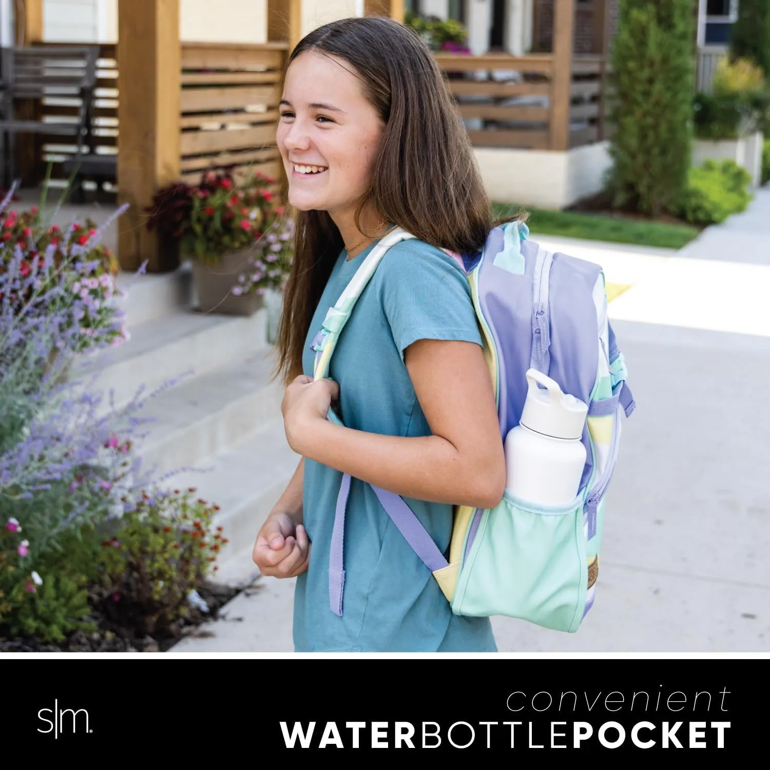 Simple Modern Medium Toddler Backpack for School Girls and Boys | Kindergarten Elementary Kids Backpack | Fletcher Collection | Kids - 15" tall | Rainbow Leopard
