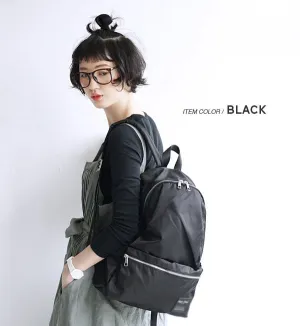 Simple Pure Color Nylon Female Printed Backpacks