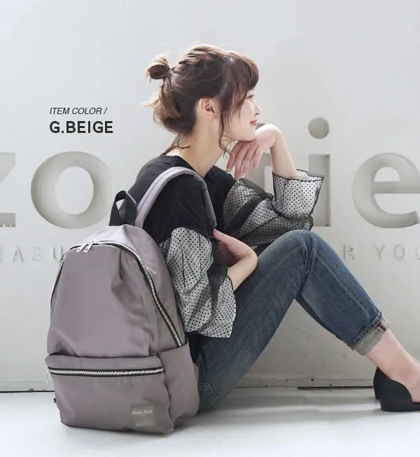 Simple Pure Color Nylon Female Printed Backpacks