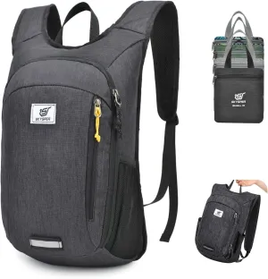 SKYSPER Small Hiking Travel Waterproof Backpack - Lightweight Packable Day Pack for Women and Men - Foldable Light Weight Water Proof Mini Daypack - 10L Collapsible Back Pack for Outdoor