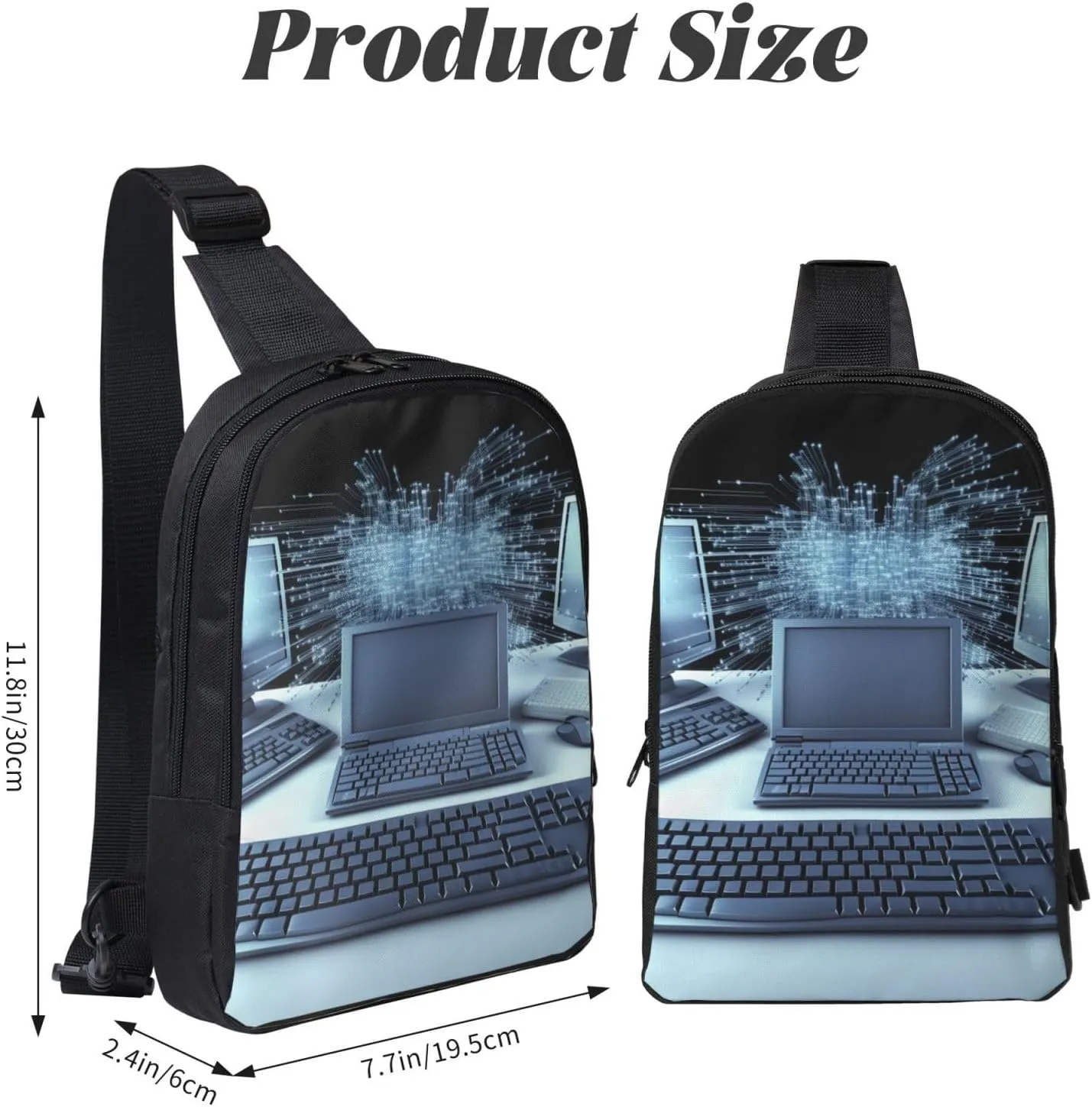 Sling Backpack Crossbody Sling Bag for Men Women Cross Chest Bag Computers and internet Shoulder Bag Travel Hiking Daypack