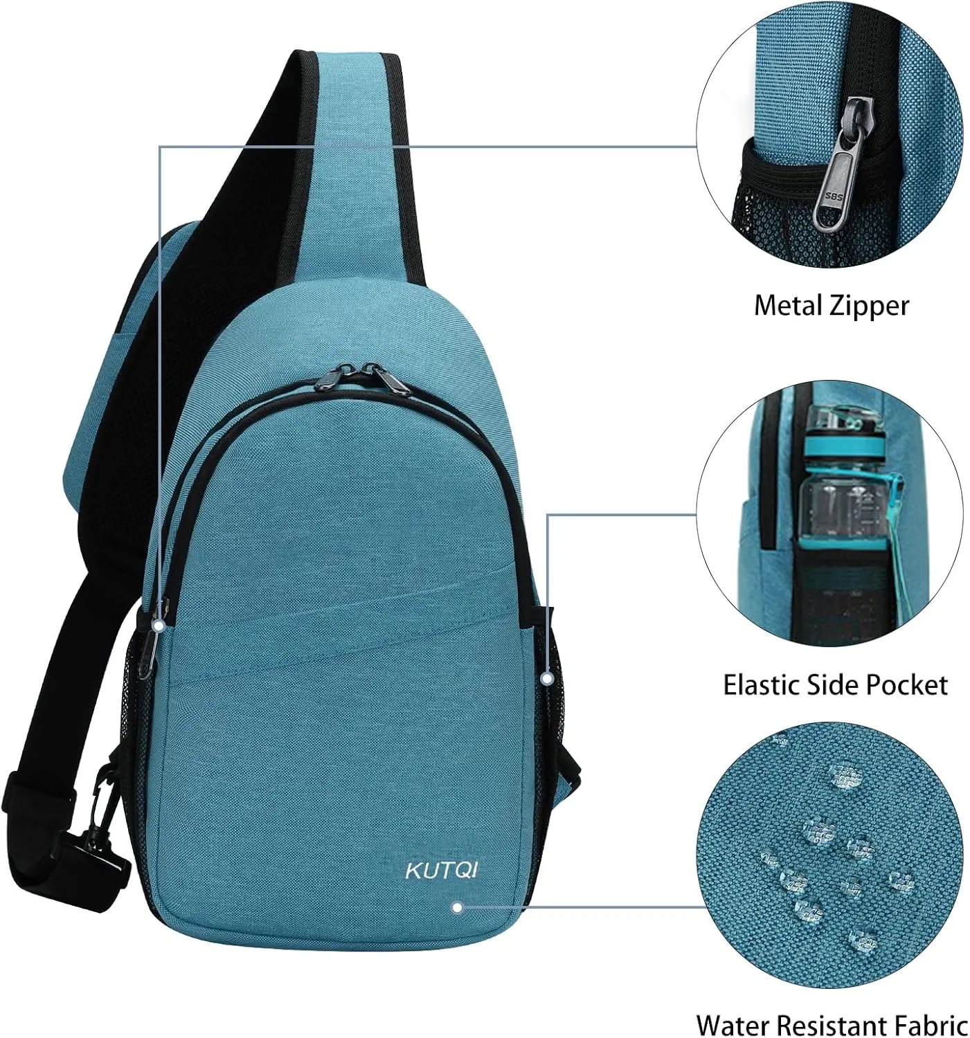 Sling Backpack Crossbody Sling Bag for Women Men Multipurpose Travel Essentials Hiking Chest Bag Daypack