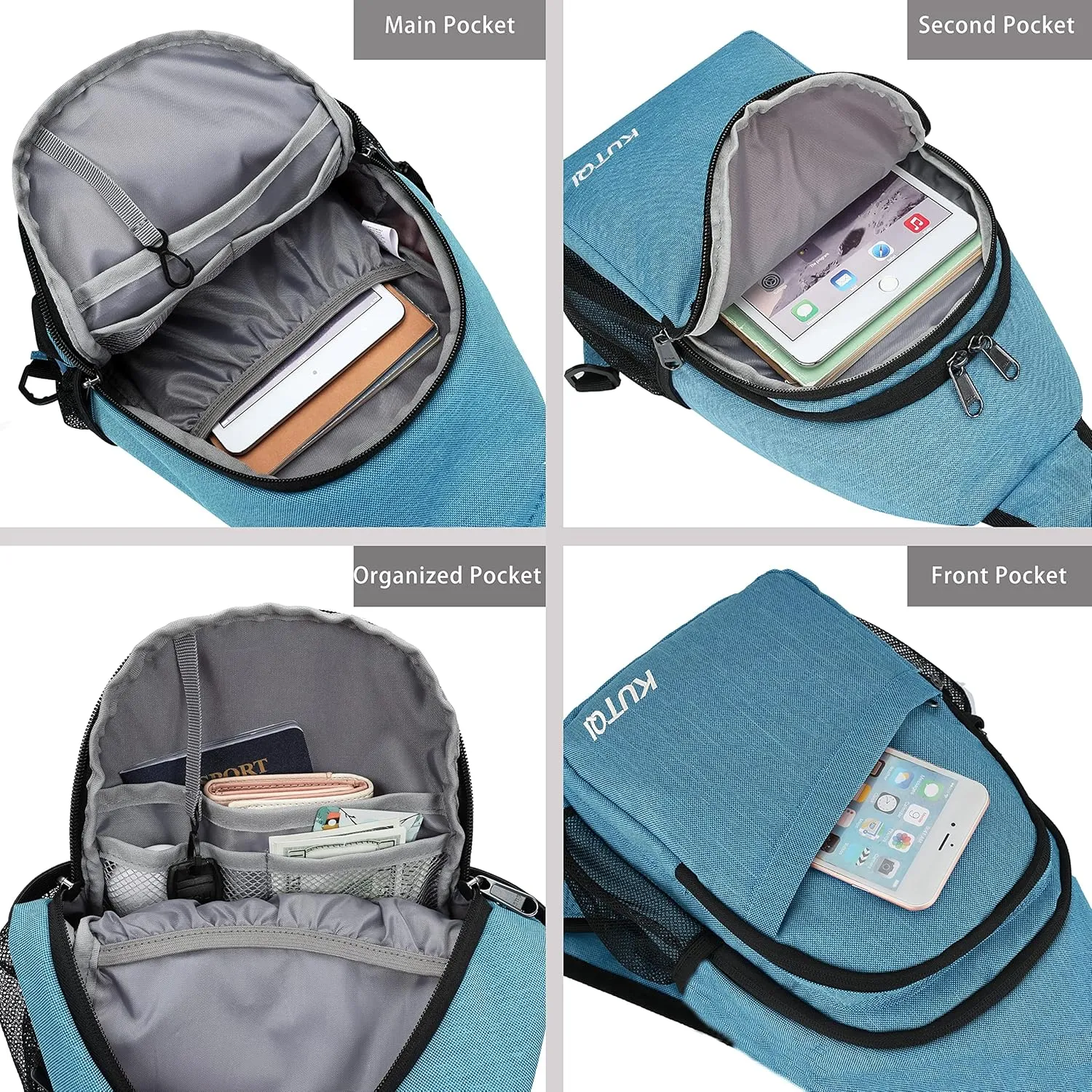 Sling Backpack Crossbody Sling Bag for Women Men Multipurpose Travel Essentials Hiking Chest Bag Daypack