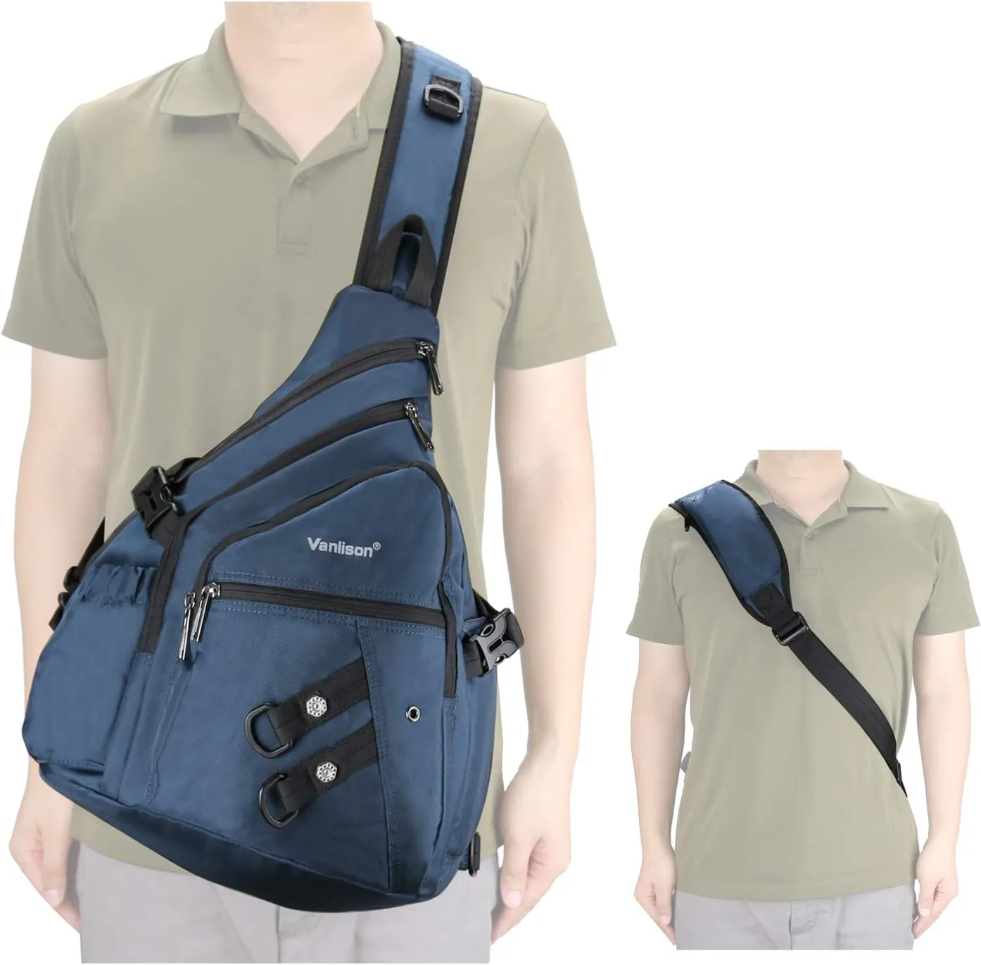 Sling Backpacks, Sling Chest Bags Shoulder Crossbody Bags for Men Women Outdoor Travel Walking Dog Running Bag