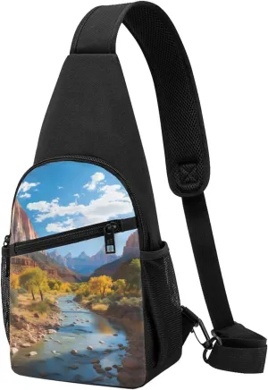 Sling Bag Backpack for Men Women Crossbody Car Beach Chest Bag Crossbody Bag for Travel Sport Running