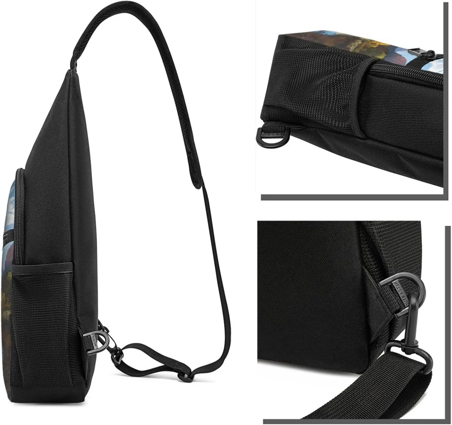 Sling Bag Backpack for Men Women Crossbody Car Beach Chest Bag Crossbody Bag for Travel Sport Running