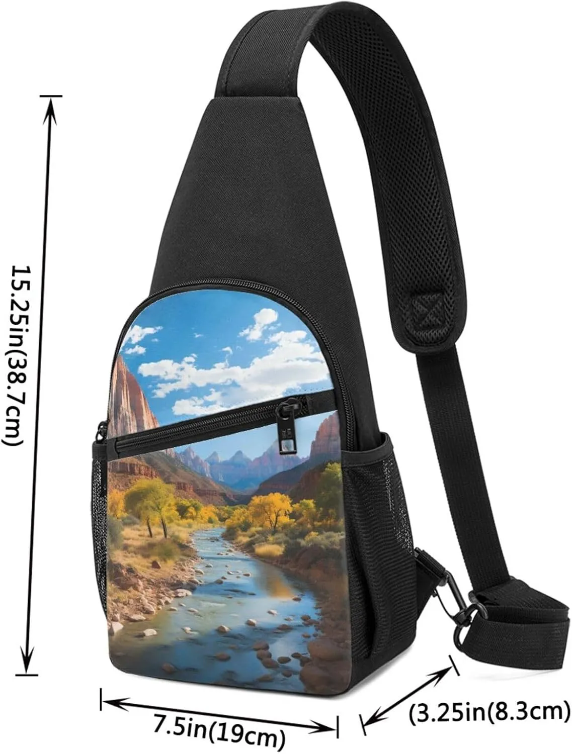 Sling Bag Backpack for Men Women Crossbody Car Beach Chest Bag Crossbody Bag for Travel Sport Running